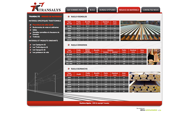 Transalys - Construction ferroviaire